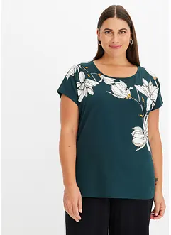 Shirt met bloemenprint en biologisch katoen, bonprix