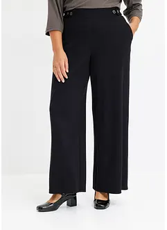 Jersey broek met sierbandjes, bonprix