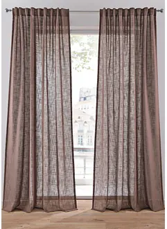 Gordijn met structuur (2 stuks), bonprix