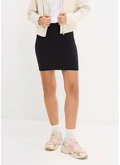 Stretch jersey rok met biologisch katoen (set van 2), bonprix