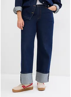 Straight jeans mid waist, full length, bonprix