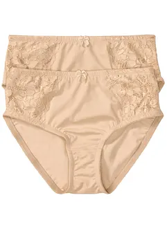 Maxislip met fijne kant (set van 2), bonprix