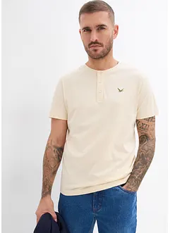 Henley shirt van biologisch katoen (set van 3), bonprix