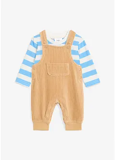 Baby longsleeve en tuinbroek (2-dlg. set), bonprix