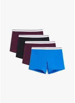 Dames boxers met biologisch katoen (set van 4), bonprix