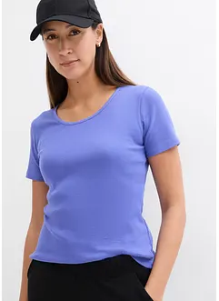 Geribd shirt van biologisch katoen (set van 2), bonprix
