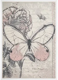 Vloerkleed met grote vlinder, bonprix