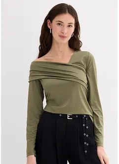 Longsleeve met plooitjes, bonprix