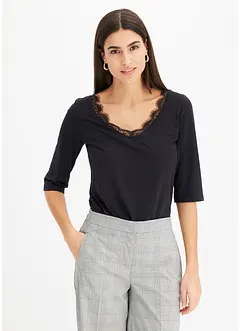 Shirt met kant, bonprix