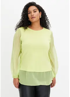 Trui met chiffon mouwen, bonprix