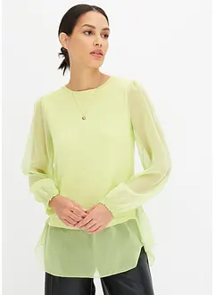 Trui met chiffon mouwen, bonprix