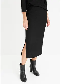 Jersey rok met structuur, bonprix