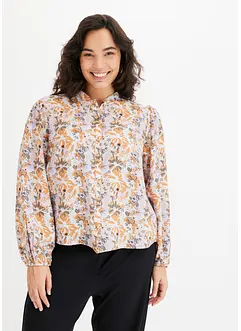 Gedessineerde blouse met viscose, bonprix