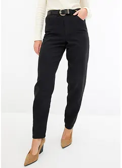 Barrel twill broek met riem, bonprix
