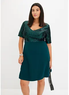 Jurk met pailletten, bonprix
