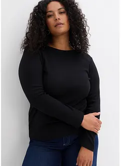 Geribd shirt met biologisch katoen (set van 2), bonprix