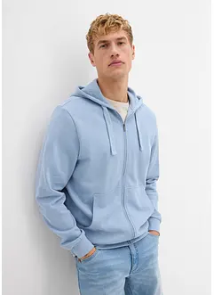 Sweater met capuchon en ritssluiting, bonprix