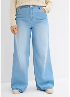 High waist jeans wide leg, bonprix