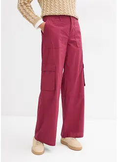 Cargo broek van katoen met stretch, bonprix