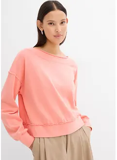 Oversized sweater van zachte katoen-mix, bonprix