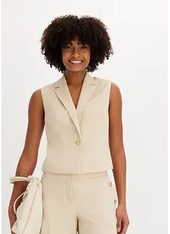 Gilet met decoratieve knoop, bonprix