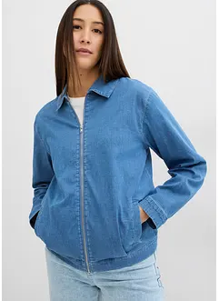 Spijkerjas in blousonstijl, met ritssluiting, bonprix