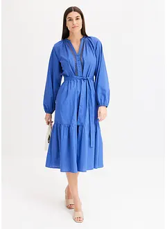 Midi jurk met crocket, bonprix