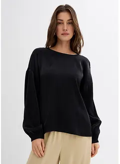 Oversized blouse in een viscose-mix, bonprix
