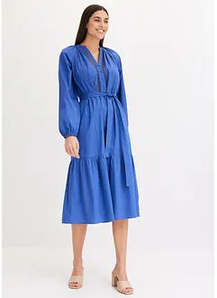 Midi jurk met crocket, bonprix