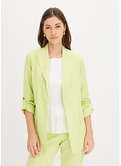 Linnen blazer met gerimpelde mouwen, bonprix