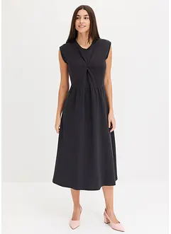 Jurk met wijde rok van jersey, bonprix