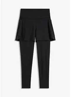 Sportlegging met korte broek en mesh zakje voor gsm, bonprix