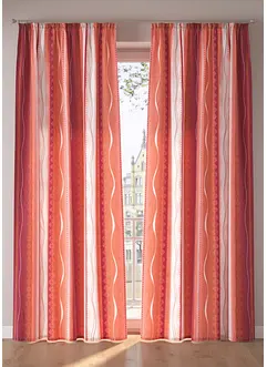 Microvezel gordijn met print (1 stuk), bonprix