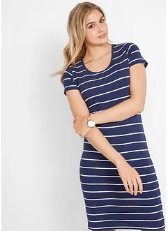 Stretch jersey jurk, korte mouw, bonprix