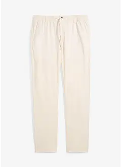 Regular fit chino met linnen, straight, bonprix