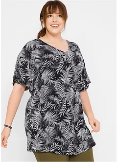 Shirt tuniek met V-hals en kimonomouwen, bonprix