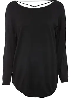 Trui met V-hals achter, bonprix