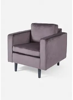 Fluwelen fauteuil, bonprix