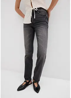 Straight jeans met high waist, low stretch, bonprix