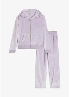 Velours jas en broek (2-dlg. set), bonprix
