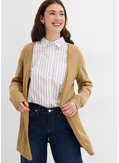 Gebreid vest van slub garen, bonprix