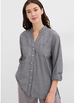 Lange blouse met oprolbare mouwen, bonprix