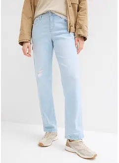 Straight jeans, mid waist, cropped, bonprix