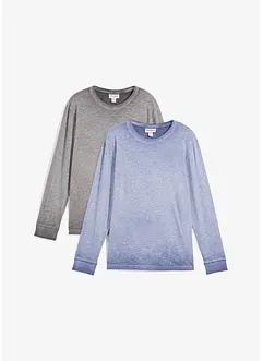Longsleeve van biologisch katoen (set van 2), bonprix