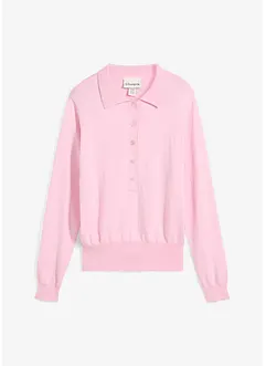 Polo trui met zijde, bonprix