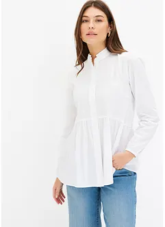 Lange blouse met plooitjes, bonprix
