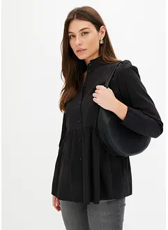 Lange blouse met plooitjes, bonprix