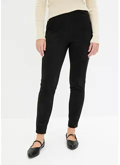 Imitatieleren broek met comfortabele band, bonprix