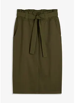 Jersey rok met geweven details, bonprix