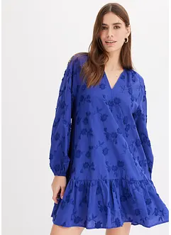Jurk met bloemen-applicatie, bonprix